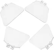 CVUTOVO 4pcs Bench Grinder Eye Shield Kit Durable Safety Goggles for Angle Grinders Eye Protection Cover for Workshops Replacement for Use