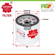 New * SAKURA * Oil Filter For HONDA MOTO GL1500 GOLDWING, INTERSTATE Petrol (for: Honda)
