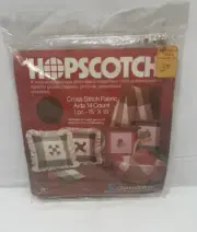 Charles Craft Hopscotch Yellow Beige Cross Stitch Fabric 14 Count Aida 15" x 1