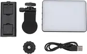 Webcam Light 3 Color Temperature Stepless Dimming 3000K to 9900K Type C Charging Clip Fill Light for Laptop Meeting