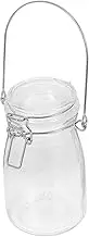 Mobestech Glass Food Storage Jar Airtight Reusable Juice Container Elegant Transparent Design for Freshness for Juicing Coffee Tea and Stylish Storage