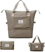 [ZBXJIUFR] Large Capacity Folding Travel Bag, Portable Waterproof Carry-On Tote Bag Overnight Bag for Women Travel Duffle Bag