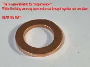 JIM COPPER WASHER mga mgb sprite morris minor midget austin a30 a40 devon mini