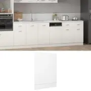 Dishwasher Panel White 45x3x67 cm Engineered Wood Kitchen Appliance Access 02554