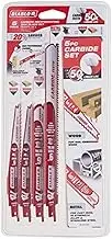 Diablo by Freud DS005SC Carbide Reciprocating Saw Blade Set (5 Piece) (1 per Pack), Multi, One Size