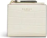 [RADLEY] Chancery Row - Faux Croc Small Bifold Purse, Chalk