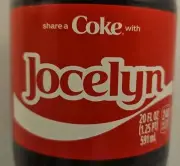 Share A Coke With Jocelyn 2025 Limited Edition Coca-Cola Coke Bottle