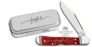Case Knives Joyful Christmas Mini Copperlock Old Red Bone 10625 Knife