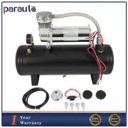 For Train Horn 12V 2.5 Gal Air Tank 200 Psi Compressor Onboard System Kit