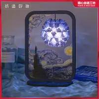 在飛比找蝦皮購物優惠-紙雕燈 3d立體紙雕 diy小夜燈 藝術燈 光影 新款文創紙