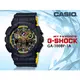 CASIO時計屋 卡西歐手錶 G-SHOCK_GA-100BY-1A_200米防水_耐衝擊_街頭時尚_世界時間_黃黑配_碼錶_全新品_保固一年_開發票