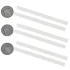 2 Pieces Rolling Pin Guides Measuring Dough Strips Portable Pies Ceramic Clay