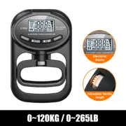 Digital Grip Strength Tester 265Lb Hand Dynamometer USB Rechargeable LCD Display