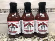 3 BOTTLES Uncle Yammy's Original Recipe Grillin Barbeque Sauce BBQ Dip Grilling
