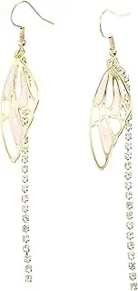 [WRITWAA] 1 Pair Butterfly Wing Earrings Girl Earring Ear Accessories Earring Jewelry Tassel Ear Dangle Tassel Earring Long Earring Girl Ear Drops Long Ear Dangle Lady Ear Drops