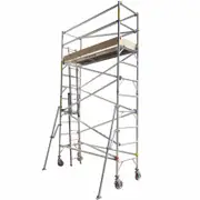 Instant Access 0.8 x 2.5 x 3.5m 225kg Aluminium Single Width Mobile Scaffold Tower