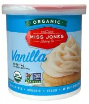 Miss Jones Baking Co Organic Vanilla Frosting with Coconut Oil 11.29 oz
