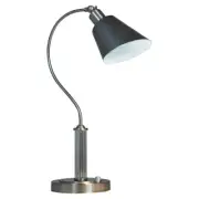 Dale Tiffany Springdale 22.75" LED Desk Lamp, USB, Nickel - SPT18190LED-U