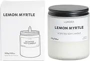 Australian Made Soy Candle, 40 Hour Burn Time, Scented Jar Candle - Variety of Fragrances to Choose from - Container Candle (Lemon Myrtle)