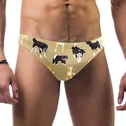 [VBFOFBV] Men's Printed Jammer Swimsuit Swim Shorts, Cartoon Animal Shiba Inu Lovely
