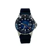 Fossil Blue GMT Black Silicone Watch - FS6049