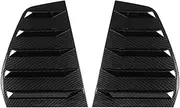 MK6 Carbon Fiber Look 2xCar Side Quarter Rear Window Louver Vent Cover Trim Compatible For VW Golf 6 MK6 GTI R 2010-2014