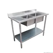 Modular Systems Double Sink Bench Right Handed 1500X600X900Mm 1500-6-DSBR - 1500-6-DSBR