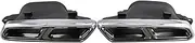 Compatible For Benz S-Class W222 14-20 Black Plated Rectangular Muffler Tip Upgrade AMG Exhaust tips(14-16 Silvery 1)