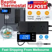 Digital LCD Reptile Thermostat PID Fish Tank Day & Night Dimming with Timer Hea