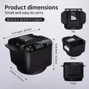 2-in-1 Automatic Card Shuffler & Dealer Machine 360° Rotating 2 Decks Card Deal
