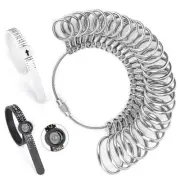 Ring Sizer Measuring Tool 27 Pcs, Ring Sizing Kit 0-13 with Half Size, and 2