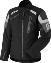 Scott Definit Pro DP Ladies Motorcycle Textile Jacket, black-grey, Size 40 for Women Black Grey