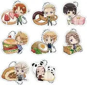 Y Line Hetalia WorldStars Trading Acrylic Key Chain yummy! Ver. Vol. 1 H 2.8 x W 2.8 inches (70 x 70 mm), Box of 8