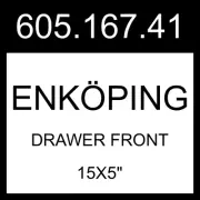 IKEA ENKOPING ENKÖPING Drawer Front Brown Walnut Effect 15x5" 605.167.41