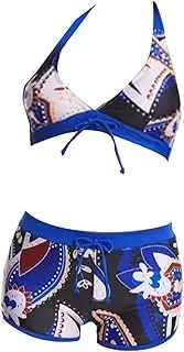 [yuksok] Womens Bikini Set Polyester Summer Women's Swimsuit for Vacation Swimming Pools