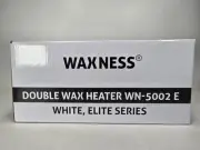Waxness Professional Double Wax Heater WN-5002 E White Elite Series 2 X 1 lb