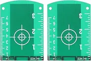 2Pcs Lasers leveling device Target Plate, Lasers leveling device Magnetic Floor Target Card, ABS Replacement Level Plate