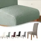 Waterproof Dining Chair Protector T shaped Jacquard Fabric Fits Most Chairs