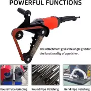 Angle Grinder Bearing Pipe Tube Support Tool Belt Sander Attachment Set Aluminum