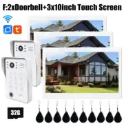 Fingerprint Unlock Wifi Doorbell Video Intercom System For Home Touch Monitor