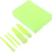 NULYLU 1 Set Makeup Brush for Travel Cosmetic Brush Collection with Mirror and Case Portable Foundation Powder Eyeshadow Fluorescent for Women