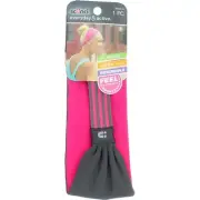 Scunci Everyday & Active Headwrap, Black or Pink 39535-A