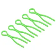 30pcs Bobbin Clamps Holders, Plastic Thread Clips Spools, Bright Green