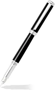 [Sheaffer] Intensity Plated Trim Medium Fountain, Pen Onyx/Chrome