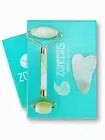 Zoneeris Holistic Health - Real Jade Roller and Gua Sha Massage Roller Set