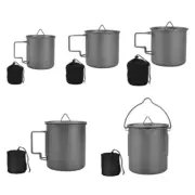 Camping Coffee Mug with Folding Handle Camping Picnics Water Mug Tableware