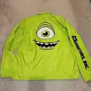 Neff X Disney MONSTERS, INC PIXAR Mens GREEN Jacket 4XL Windbreaker Snap Front