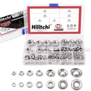 295-Pcs [#4 - #16] Finishing Cup Countersunk Washer Assortment Set - 304 Stai...