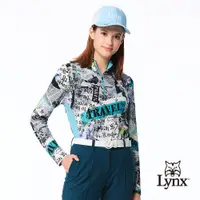 在飛比找PChome24h購物優惠-【Lynx Golf】女款歐洲進口布料經典時尚印花造型配布設