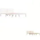 Bed Frame Mattress Base Bedstead Bedroom Furniture Solid Wood Pine vidaXL